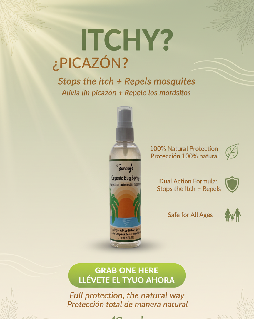 El Janney’s Organic Bug Spray - Natural Insect Repellent, Eco-Friendly, Gentle on Skin, 4 fl oz