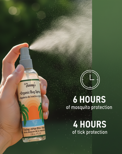 El Janney’s Organic Bug Spray - Natural Insect Repellent, Eco-Friendly, Gentle on Skin, 4 fl oz