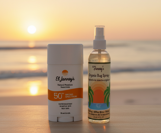 El Janney’s Sun & Shield Bundle - Sunscreen SPF 50 + Organic Bug Spray