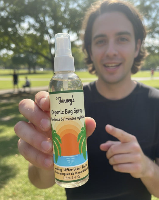 El Janney’s Organic Bug Spray - Natural Insect Repellent, Eco-Friendly, Gentle on Skin, 4 fl oz