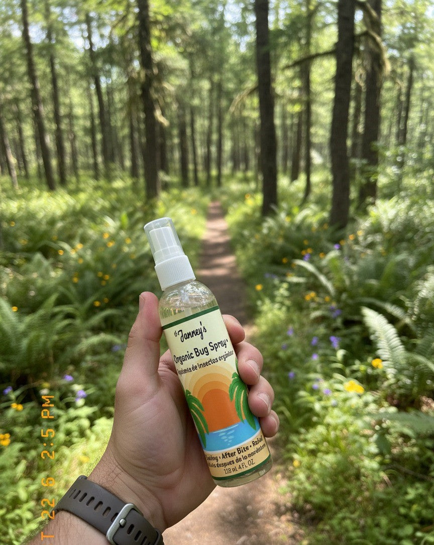 El Janney’s Organic Bug Spray - Natural Insect Repellent, Eco-Friendly, Gentle on Skin, 4 fl oz